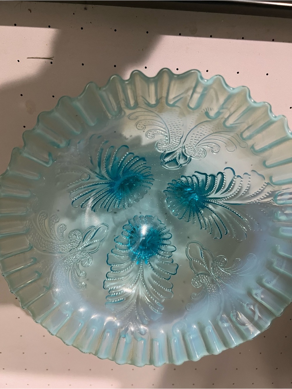 Blue Decorative Glass Bowl - Home Art